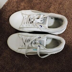 Puma White Leather Sneakers Classic Style